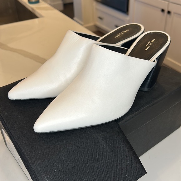 RAG & BONE | Beha Mule in White - Picture 2 of 5